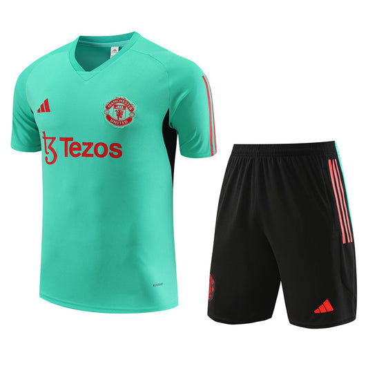 Maillot-Entrainement-Manchester-United-Vert-Homme-2023-2024