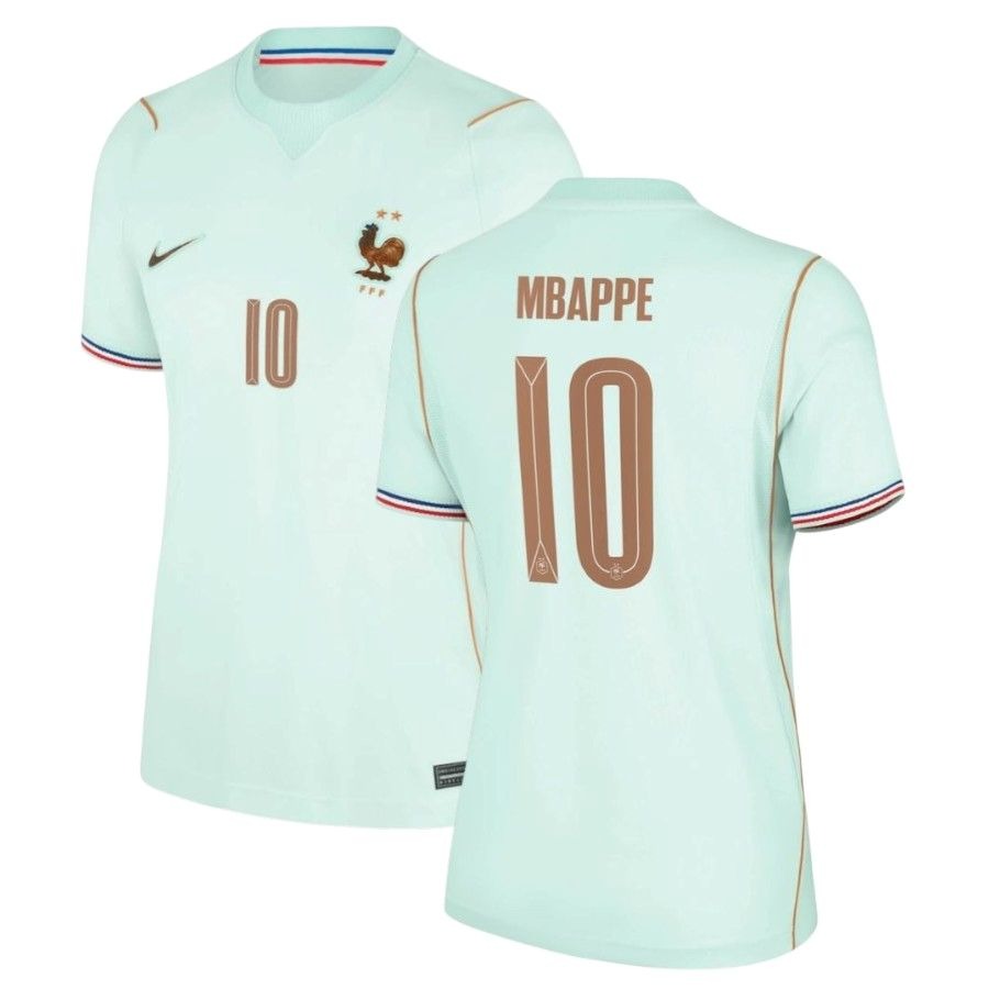 Maillot-Equipe-de-France-Femme-Vert-Coupe-du-Monde-2026-Mbappe-1