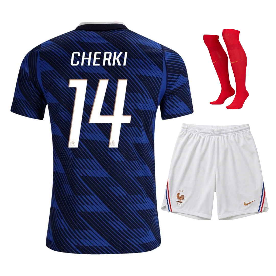 Maillot-Equipe-de-France-Kit-Enfant-Domicile-Coupe-du-Monde-2026-Cherki-3