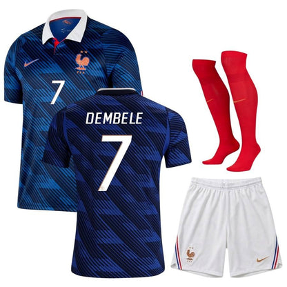 Maillot-Equipe-de-France-Kit-Enfant-Domicile-Coupe-du-Monde-2026-Dembele