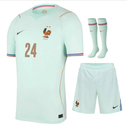Maillot-Equipe-de-France-Kit-Enfant-Vert-Coupe-du-Monde-2026-Cherki-3
