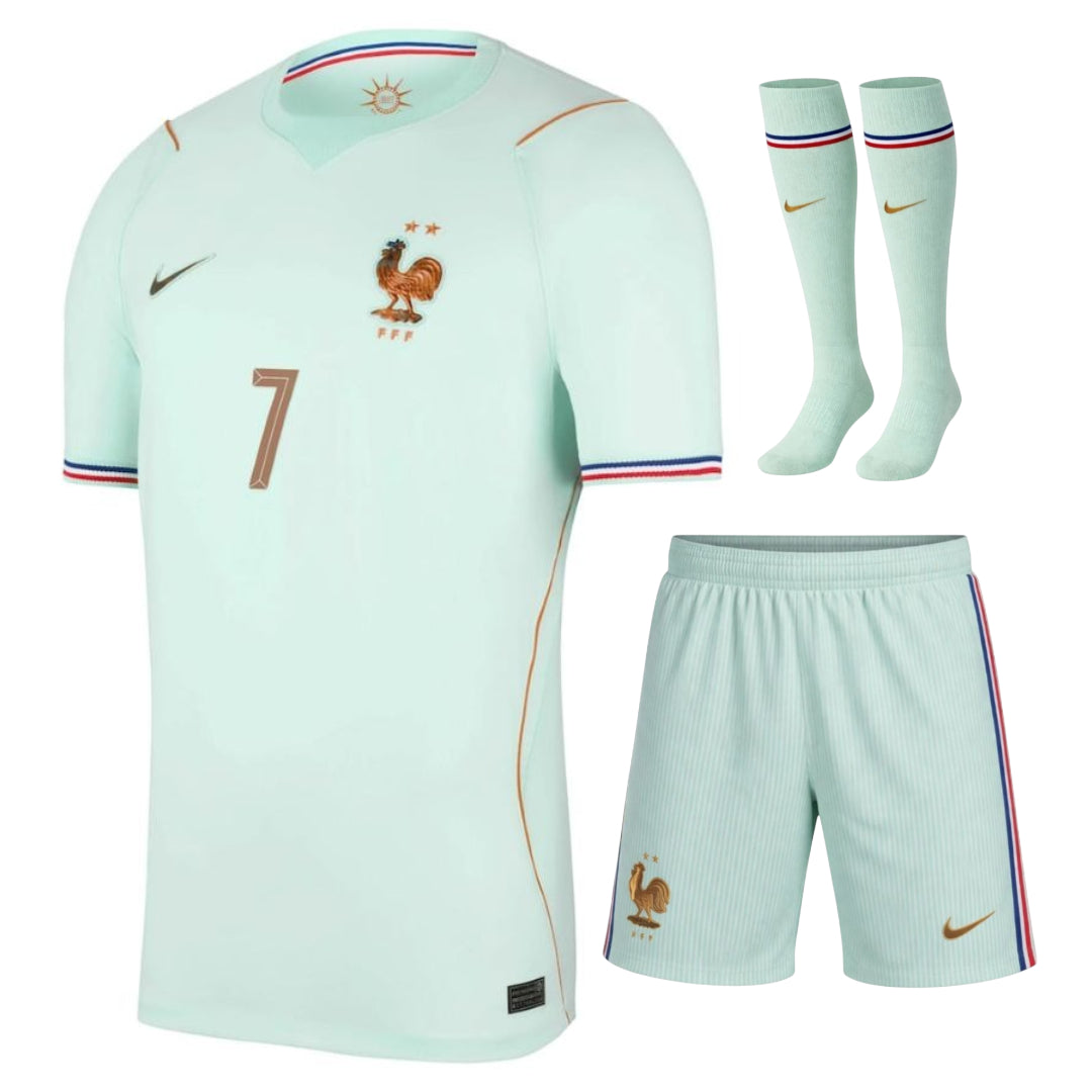 Maillot-Equipe-de-France-Kit-Enfant-Vert-Coupe-du-Monde-2026-Dembele-2
