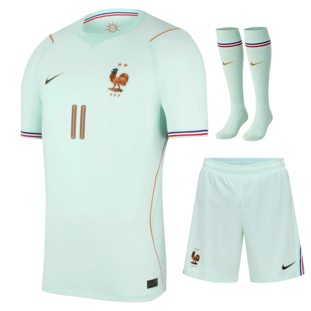 Maillot-Equipe-de-France-Kit-Enfant-Vert-Coupe-du-Monde-2026-Olise-3