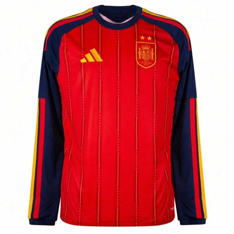 Maillot-Espagne-Domicile-2-Etoiles-2026-2027-Manches-Longues-1-800x800