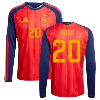 Maillot-Espagne-Domicile-2026-2027-Pedri-Manches-Longues-1