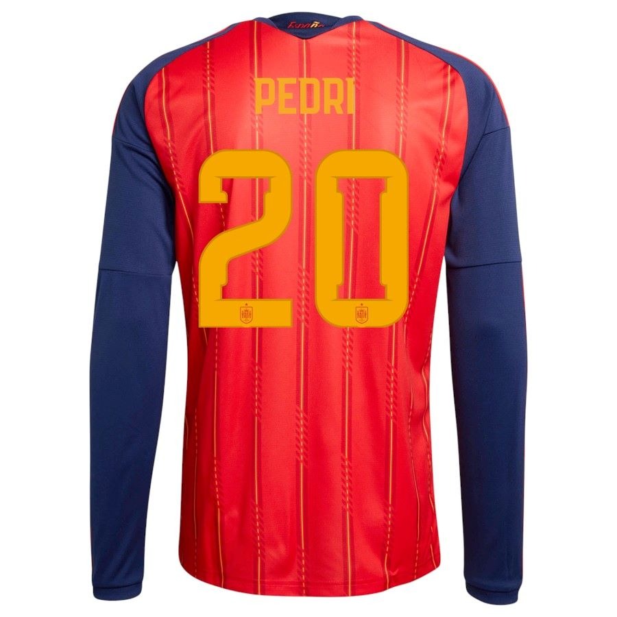 Maillot-Espagne-Domicile-2026-2027-Pedri-Manches-Longues-2