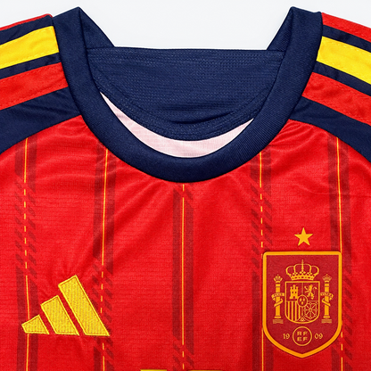 Maillot-Espagne-Manches-Longues-Kit-Enfant-Domicile-2026-2027-2