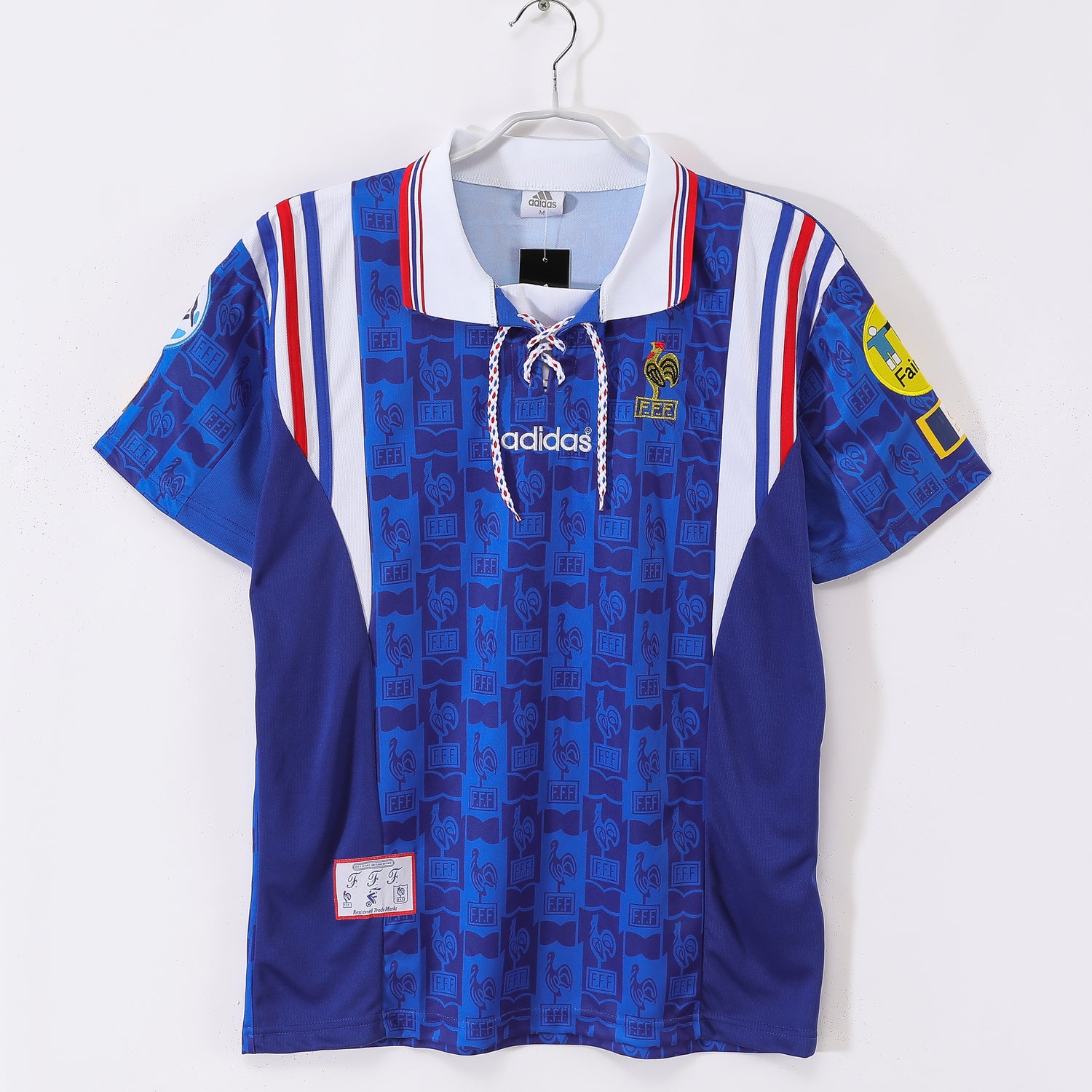 Maillot-France-1996-Domicile-Vintage-Retro-1