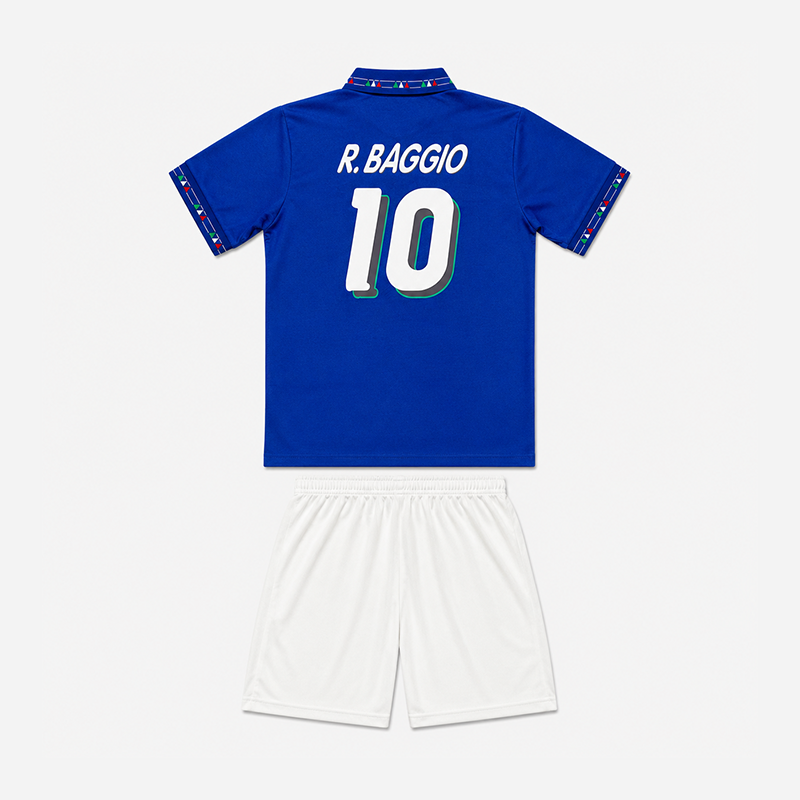 Maillot-Italie-R.Baggio-Kit-Enfant-Domicile-1994-2