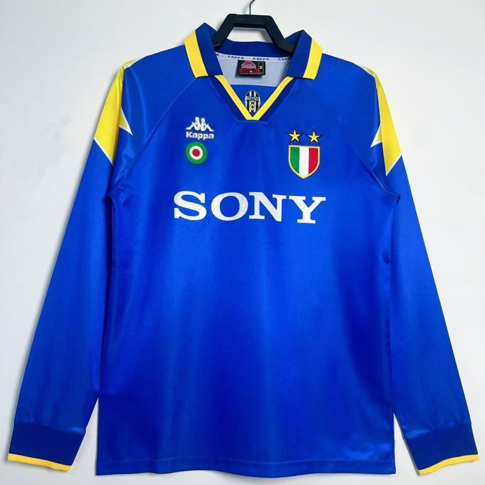 Maillot-Juventus-Retro-Vintage-Manches-Longues-1995-1996-Exterieur-Homme-1