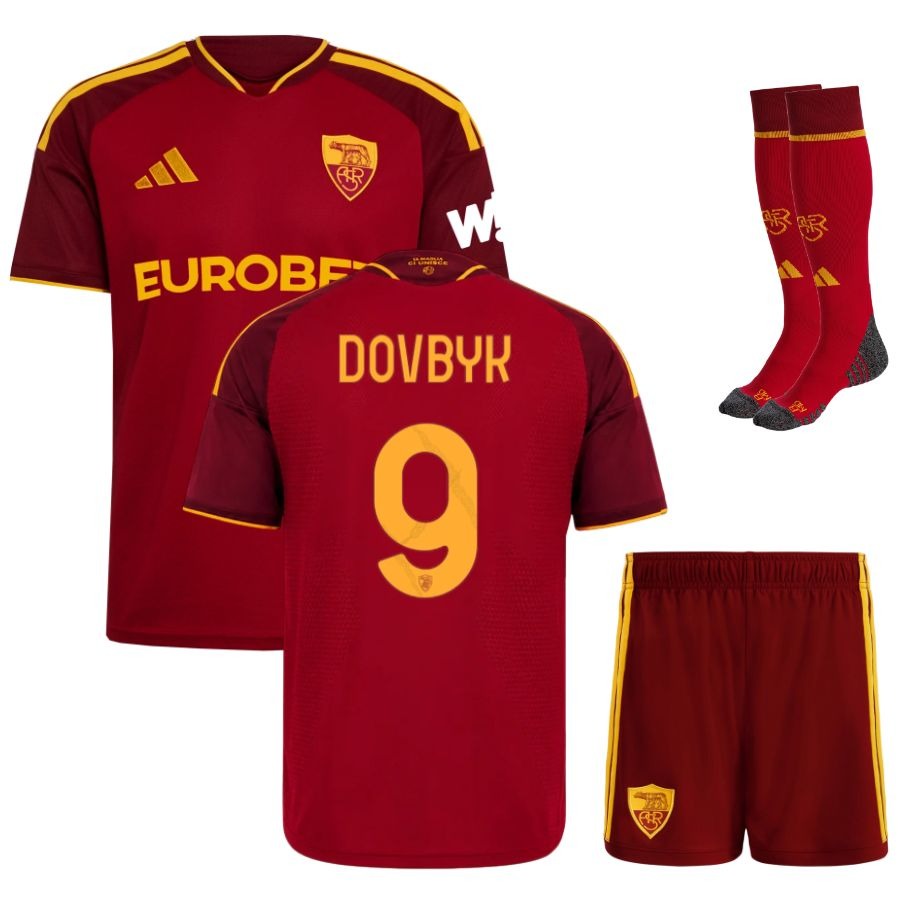 Maillot-Kit-Enfant-AS-Roma-Domicile-2026-2027-Dovbyk-1