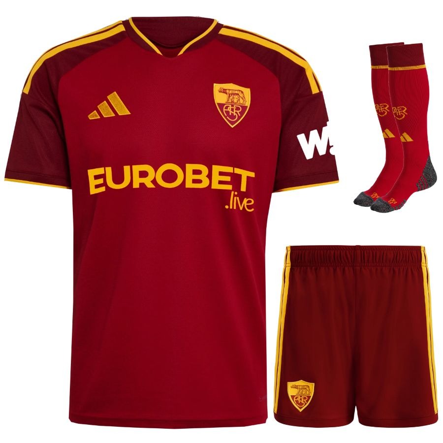 Maillot-Kit-Enfant-AS-Roma-Domicile-2026-2027