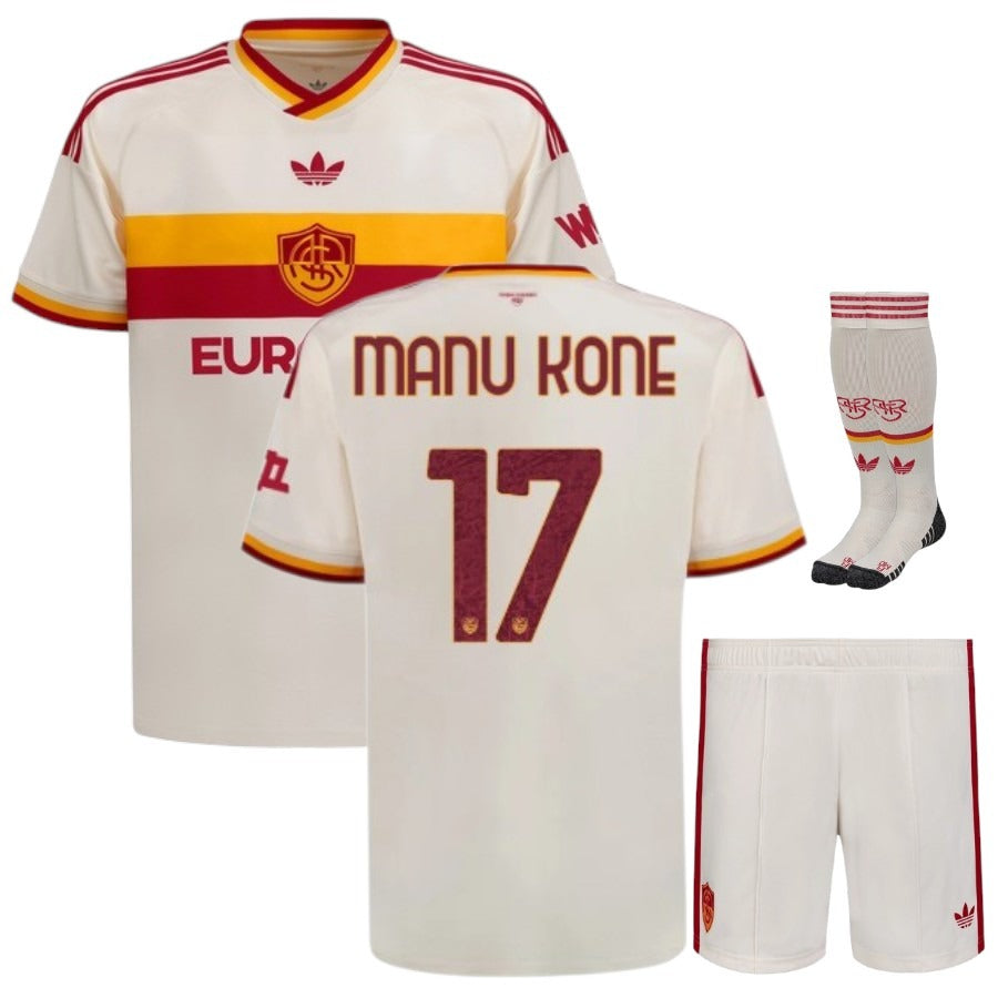 Maillot-Kit-Enfant-AS-Roma-Exterieur-2026-2027-Manu-Kone-1