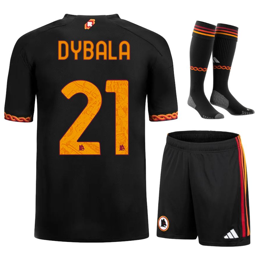 Maillot-Kit-Enfant-AS-Roma-Third-2023-2024-Dybala-1