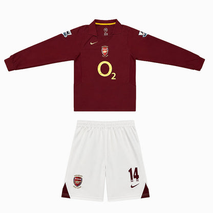 Maillot-Kit-Enfant-Arsenal-Manches-Longues-Henry-Domicile-2005-2006-2