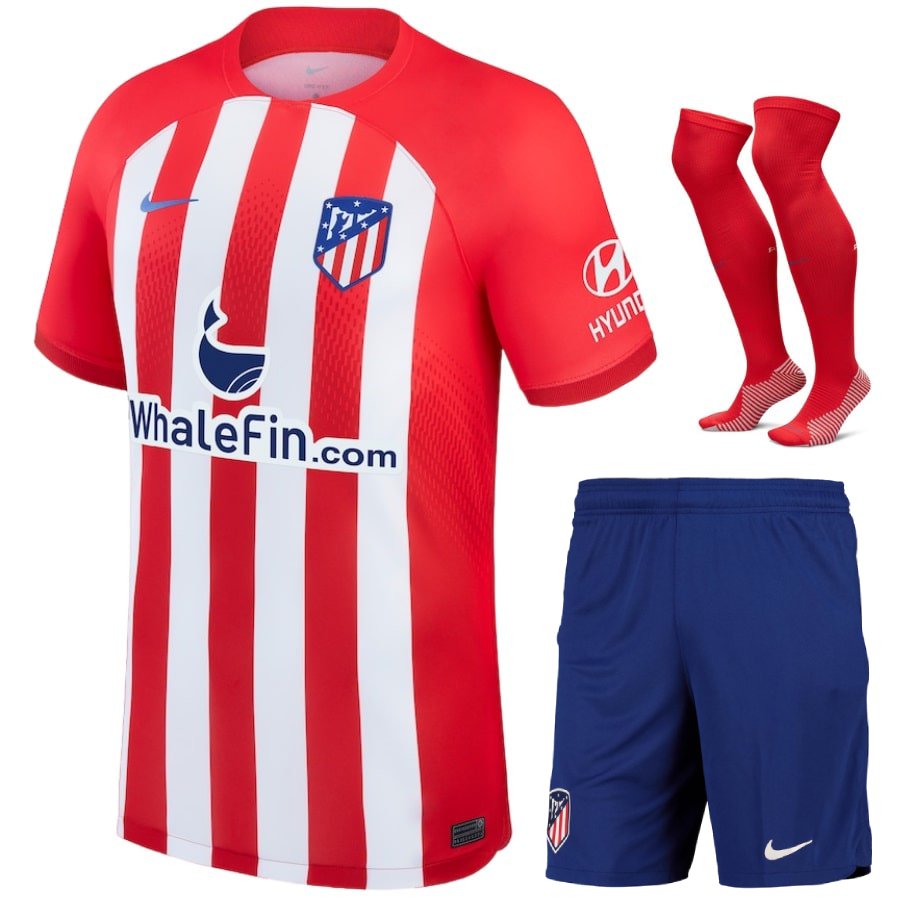 Maillot Kit Enfant Atletico Madrid Domicile 2024 | Foot Sport