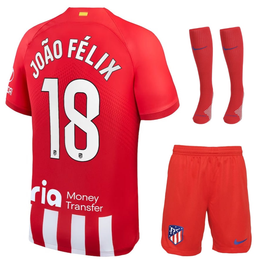 Maillot-Kit-Enfant-Atletico-Madrid-Domicile-2023-2024-Joao-Felix-1