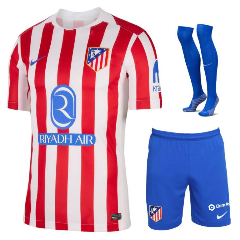 Kids Atletico Madrid Home Kit Jersey 2025 2026 | Foot Sport – Foot