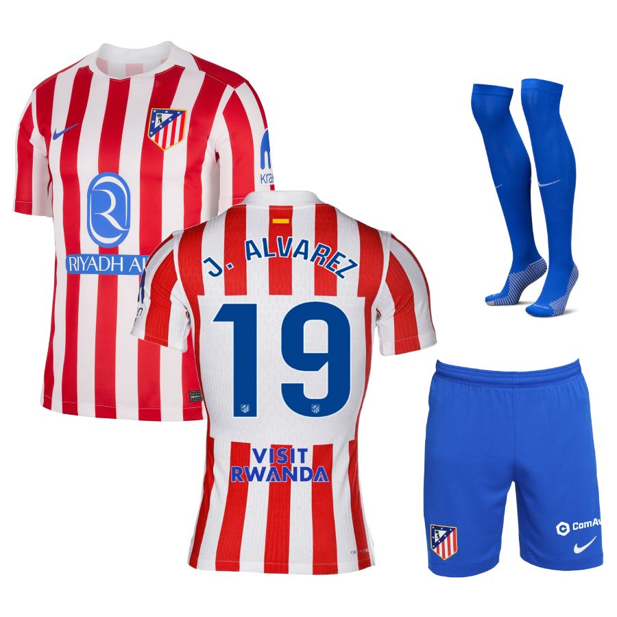 Kids Atletico Madrid Home Kit Jersey 2025 2026 | Foot Sport – Foot