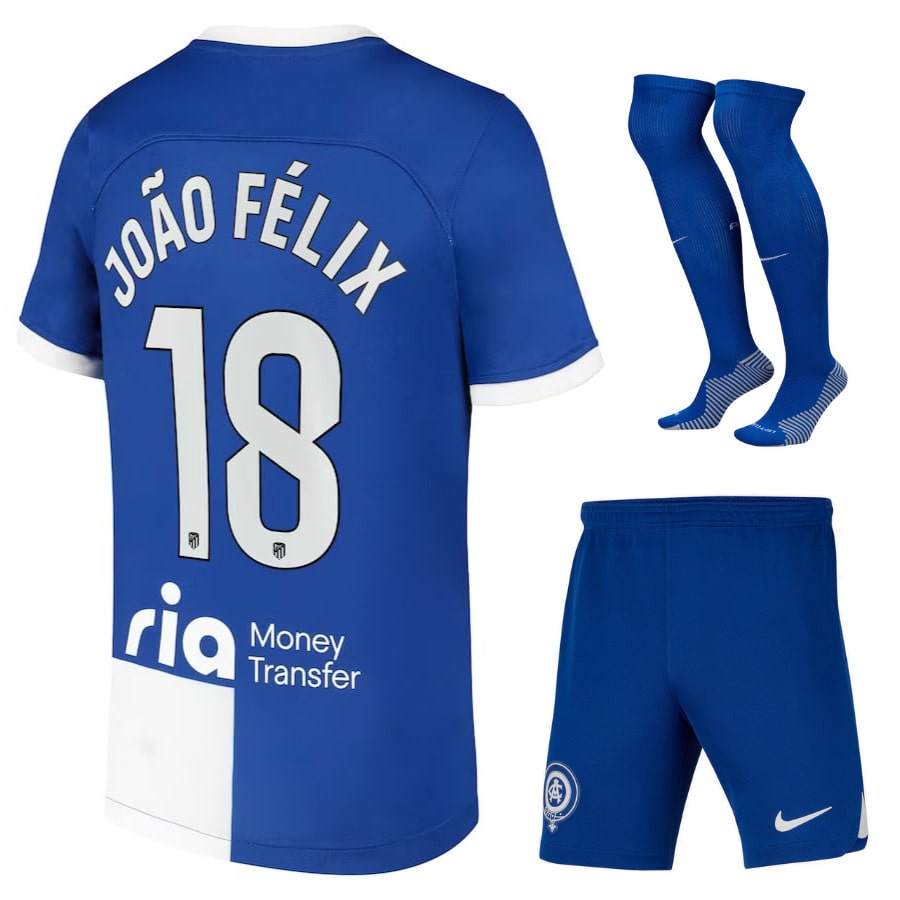 Maillot-Kit-Enfant-Atletico-Madrid-Exterieur-2023-2024-Joao-Felix-1