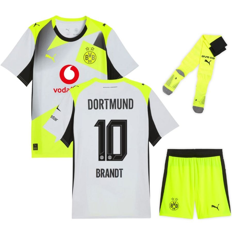 Maillot-Kit-Enfant-BVB-Dortmund-Exterieur-2025-2026-Brandt