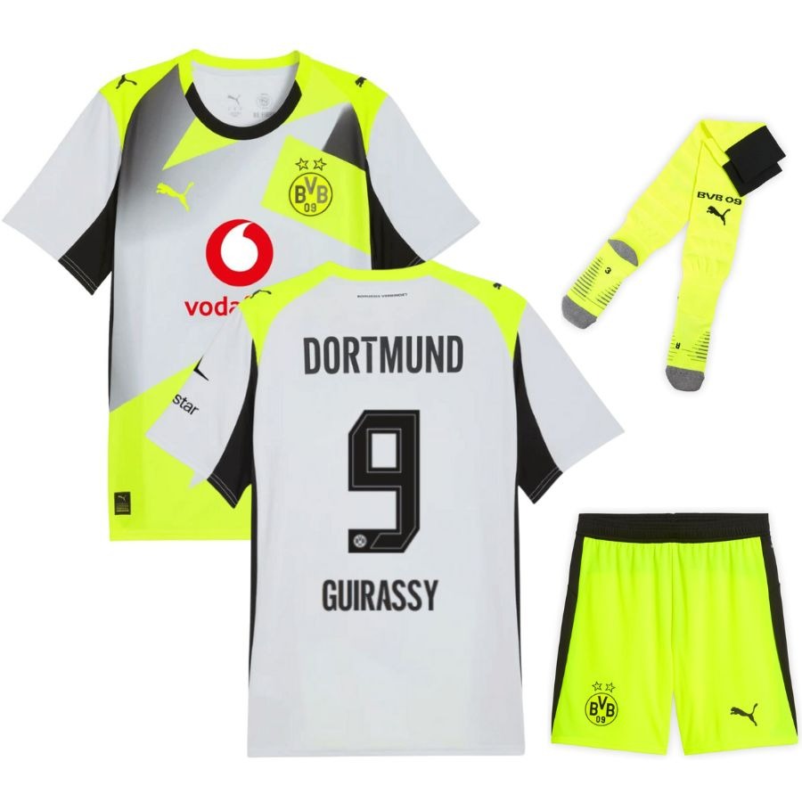 Maillot-Kit-Enfant-BVB-Dortmund-Exterieur-2025-2026-Guirassy