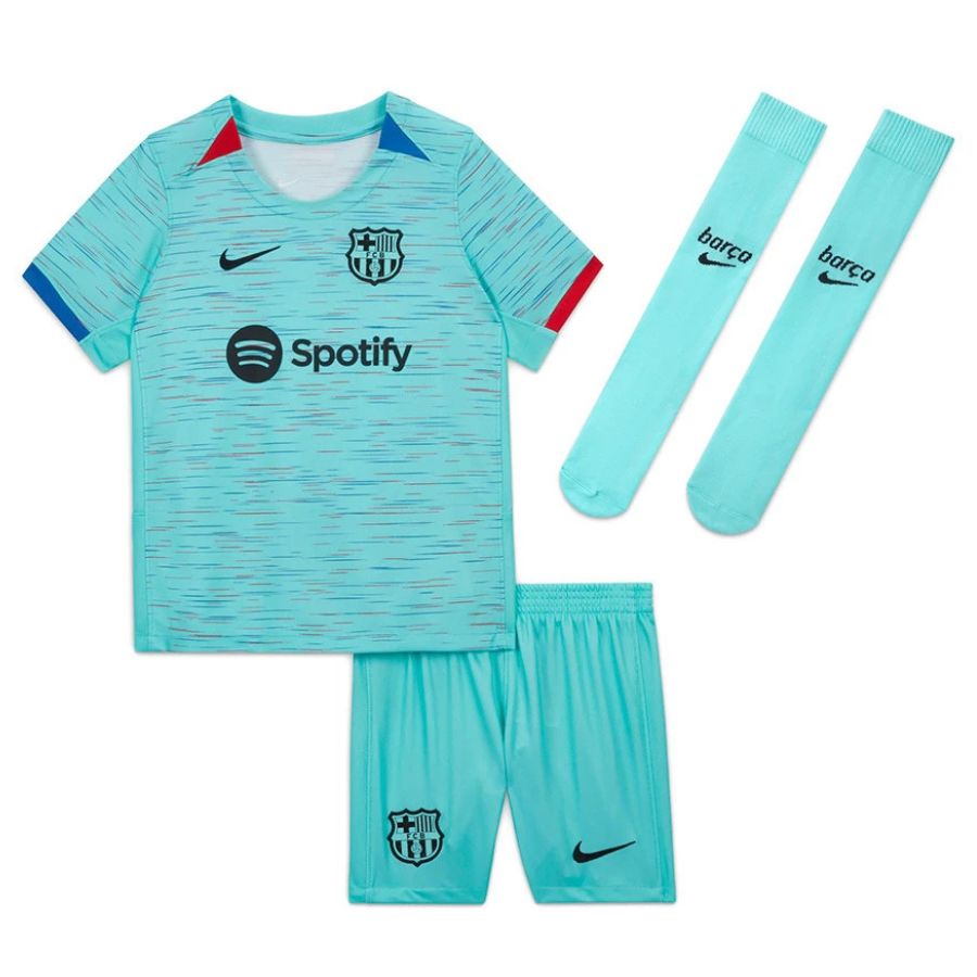 Barcelona 2024 Third Kids Jersey Green | Football Sport