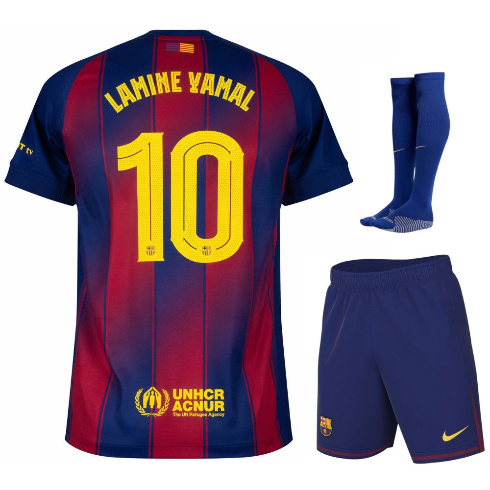 Kids Barca Lamine Yamal 10 Home Kit 2025 2026 | Foot Sport