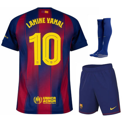 Kids Barca Lamine Yamal 10 Home Kit 2025 2026 | Foot Sport