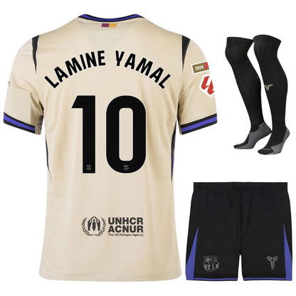 Maillot Lamine Yamal 10 Kit Enfant Barca Exterieur 2025 2026 | Foot Sport