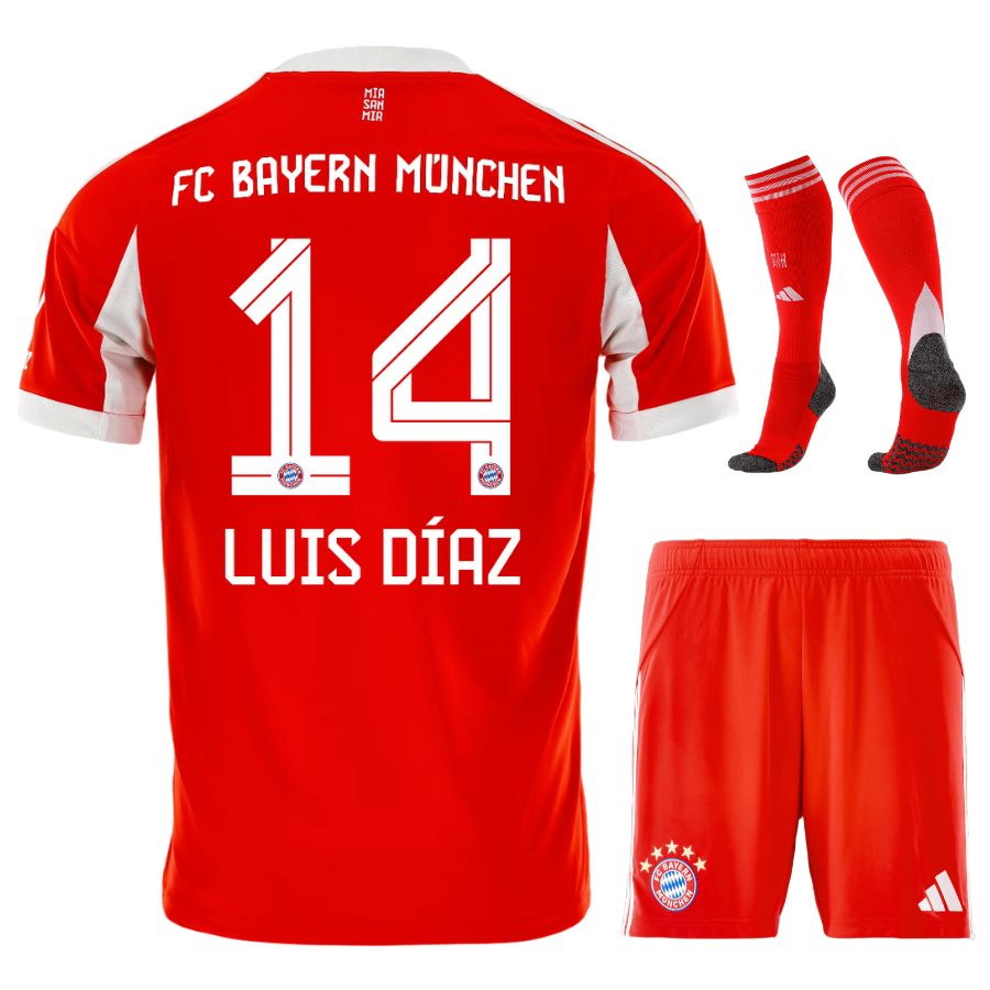 Bayern München Kinder-Heimtrikot 2025 2026 Rot | Fußball Sport