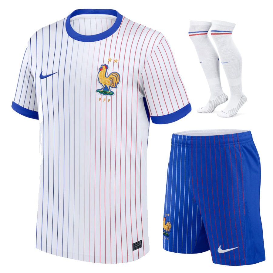 Maillot Foot Enfant Personnalisé 2024 – T-Shirt Sport Respirant + Short & Chaussettes En Option