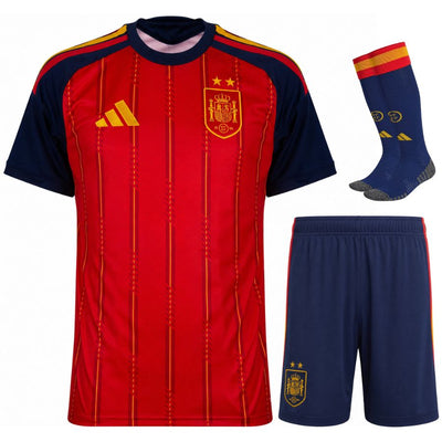 Maillot-Kit-Enfant-Espagne-Domicile-2-Etoiles-2026-2027