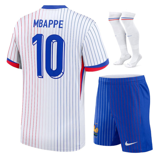 Maillot-Kit-Enfant-France-Mbappe-10-Exterieur-Euro-2024