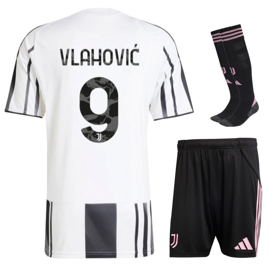 Maillot-Kit-Enfant-Juventus-Domicile-2025-2026-Vlahovic
