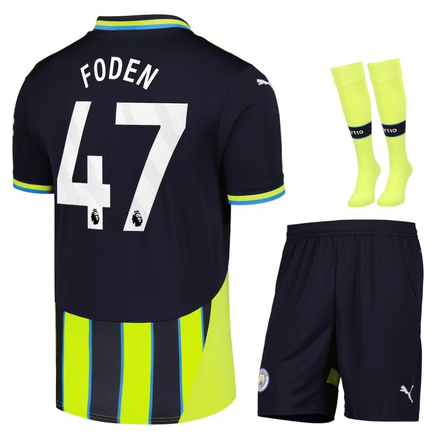 Maillot-Kit-Enfant-Manchester-City-Exterieur-2024-2025-Foden