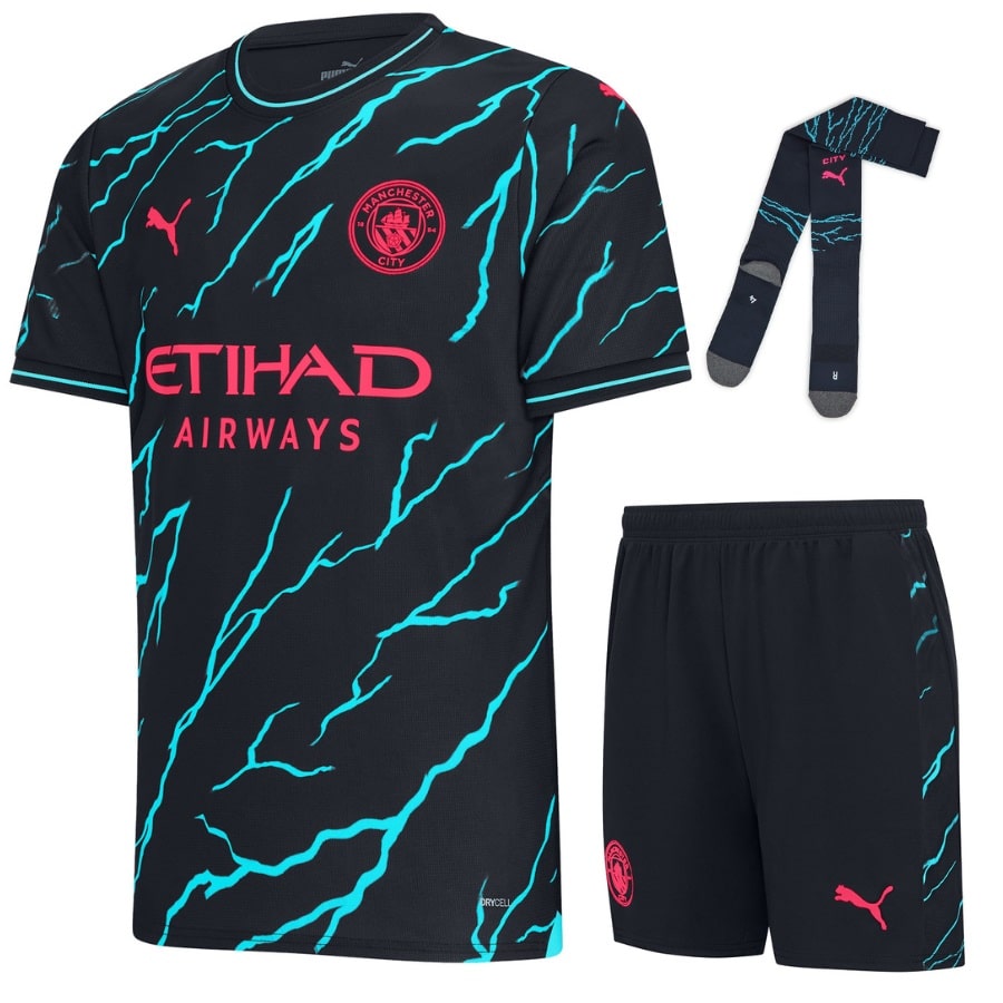 Maillot-Kit-Enfant-Manchester-City-Third-2023-2024