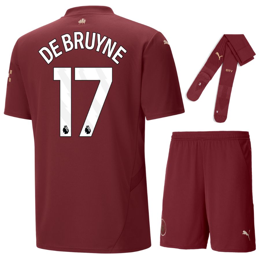 Maillot-Kit-Enfant-Manchester-City-Third-2024-2025-De-Bruyne