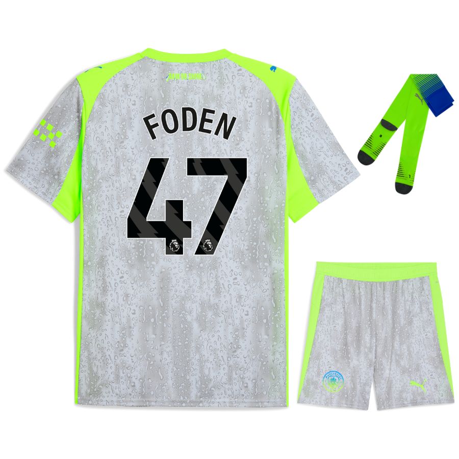 Maillot-Kit-Enfant-Manchester-City-Third-2025-2026-Foden