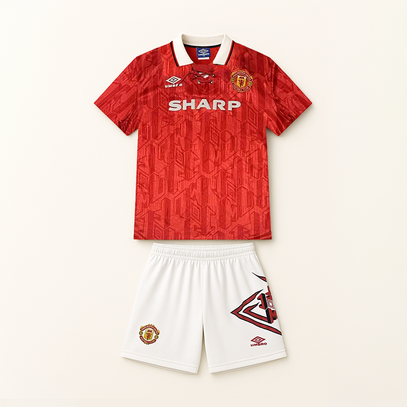 Maillot-Kit-Enfant-Manchester-United-Domicile-1992-1994-1