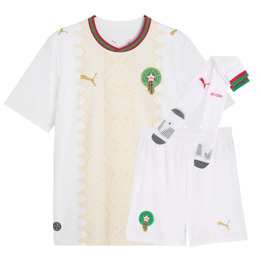 Morocco 2026 World Cup Kids Away Kit – Foot Sport – Maillots