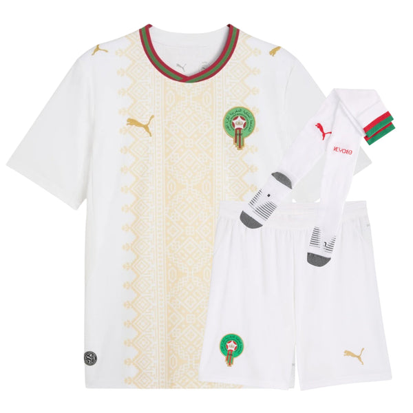 Morocco 2026 World Cup Kids Away Kit – Foot Sport – Maillots