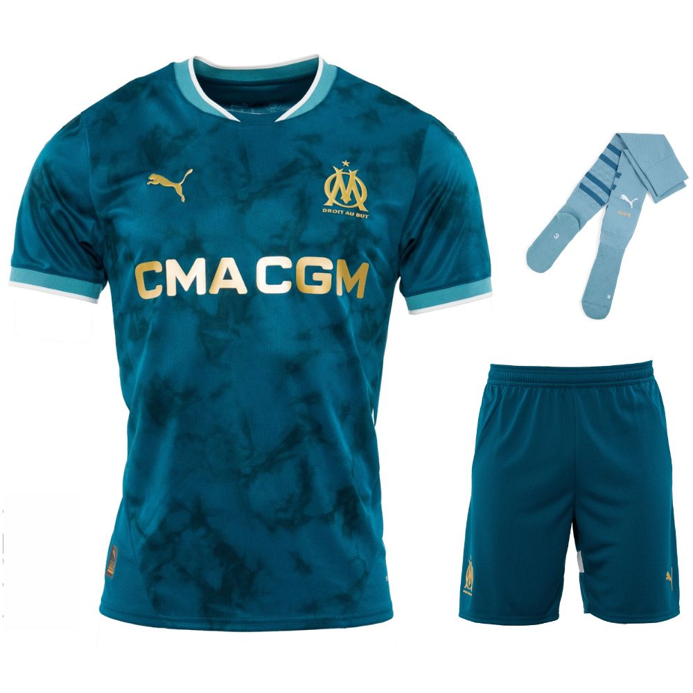 Ensemble Marseille enfant 25/26 - (OM) - ÉLITE MAILLOT Ensemble Marseille enfant 25/26 - (OM) - ÉLITE MAILLOT