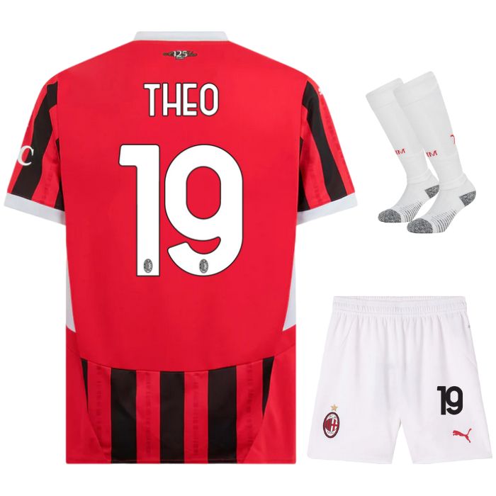 Maillot Enfant Ac Milan Domicile 2024 2025 Blanc | Foot Sport