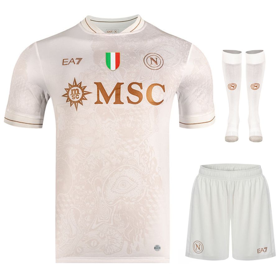 Maillot Kit Enfant Naples Exterieur 2025-2026 | Foot Sport