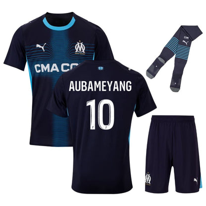 Maillot-Kit-Enfant-OM-Exterieur-2025-2026-Aubameyang