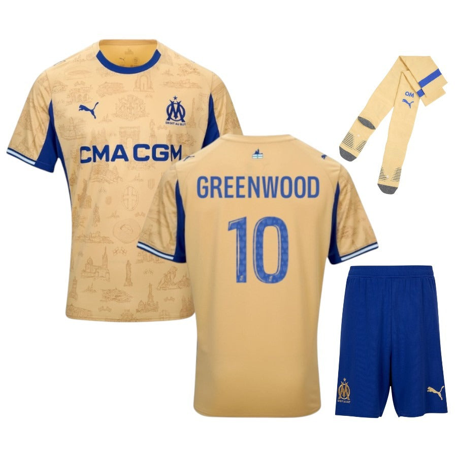Maillot-Kit-Enfant-OM-Fourth-2025-2026-Greenwood