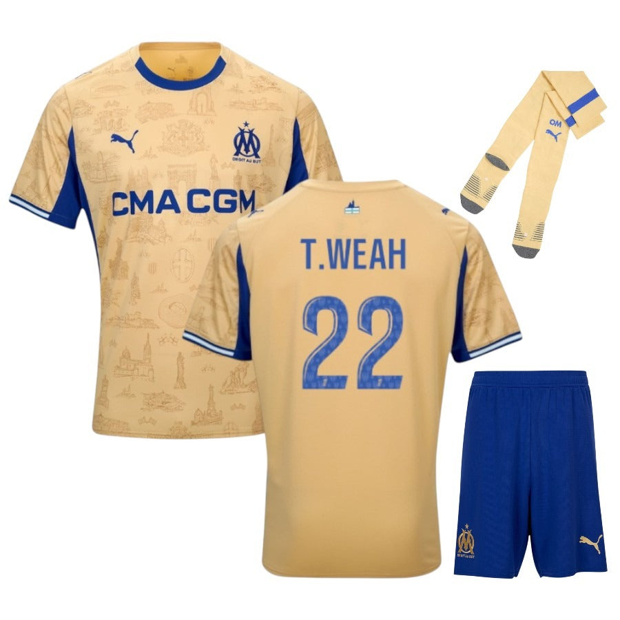 Maillot-Kit-Enfant-OM-Fourth-2025-2026-Weah