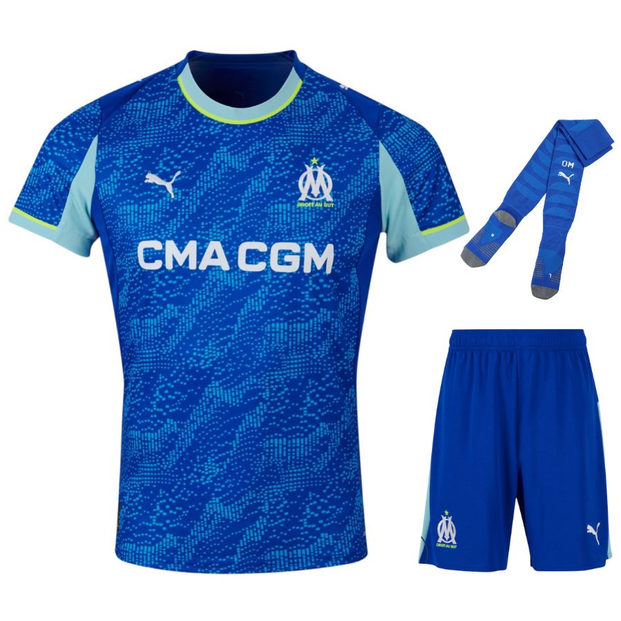 Solde Ensemble Maillot Marseille OM Exterieur Short 2025/2026 Pas Cher Solde Ensemble Maillot Marseille OM Exterieur Short 2025/2026 Pas Cher