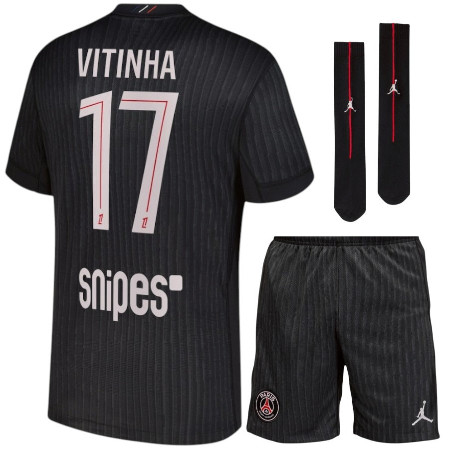 Maillot-Kit-Enfant-PSG-Jordan-Fourth-2025-2026-Vitinha